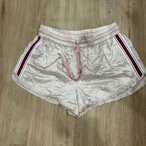 RARE TNA Women's Light Pink Satin Athletic Shorts